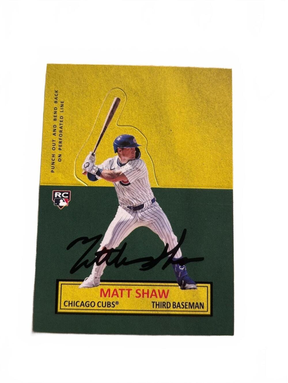 2023 Topps Archives Matt Shaw Chicago Cubs Third Baseman RC